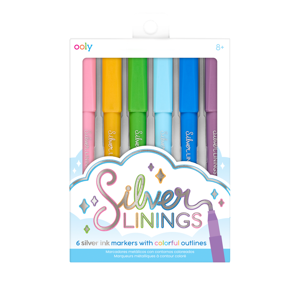 Silver Linings Colorful Outline Markers
