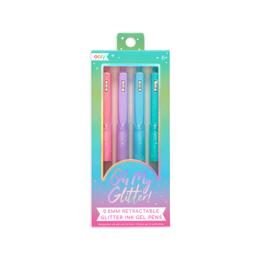 Oh My Glitter Retractable Glitter Ink Gel Pens