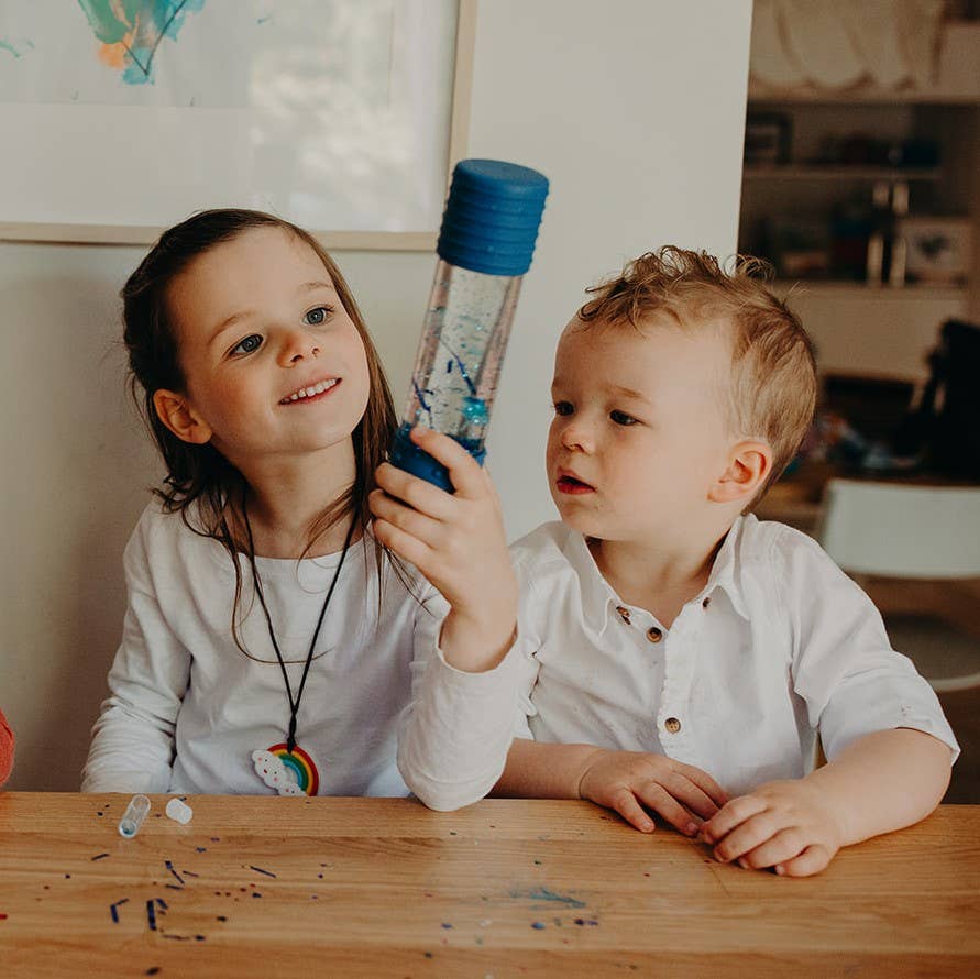 DIY Calm Down Bottle: Rainbow
