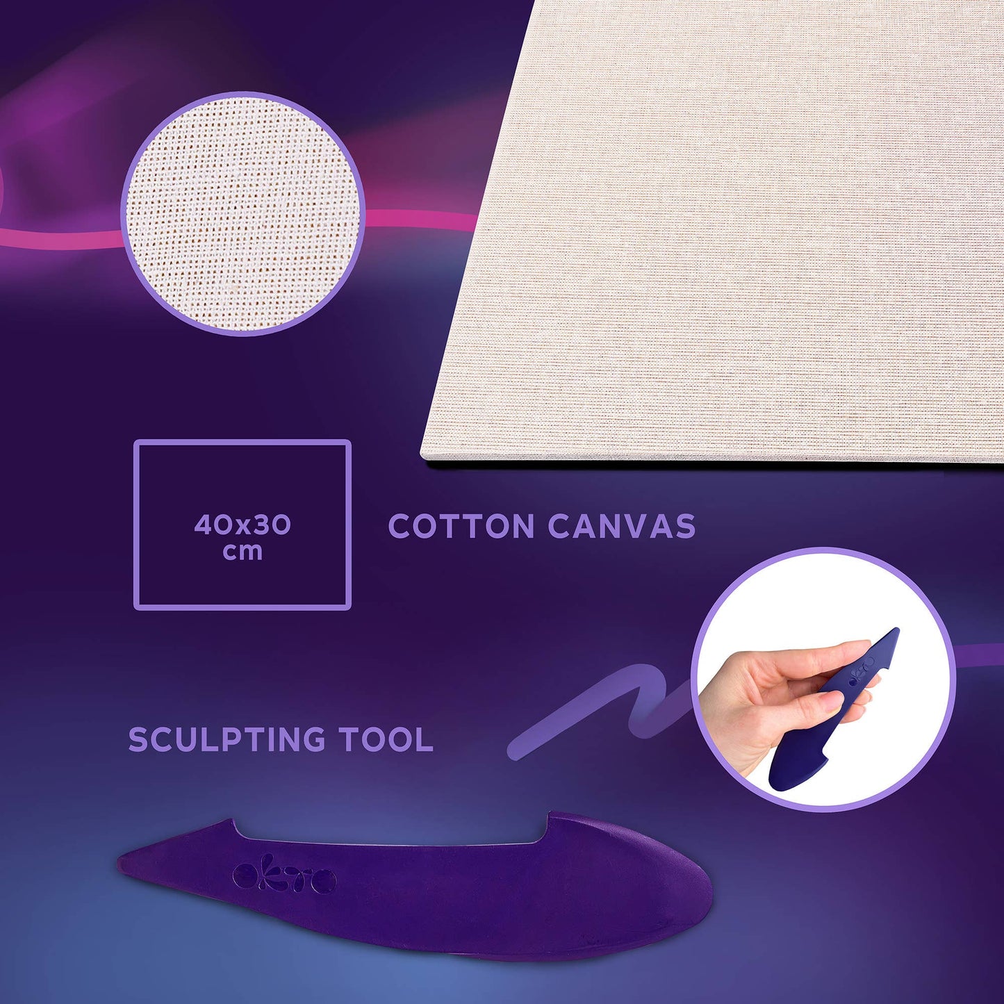 OKTO Sensory Art 3D Painting - Starry Night