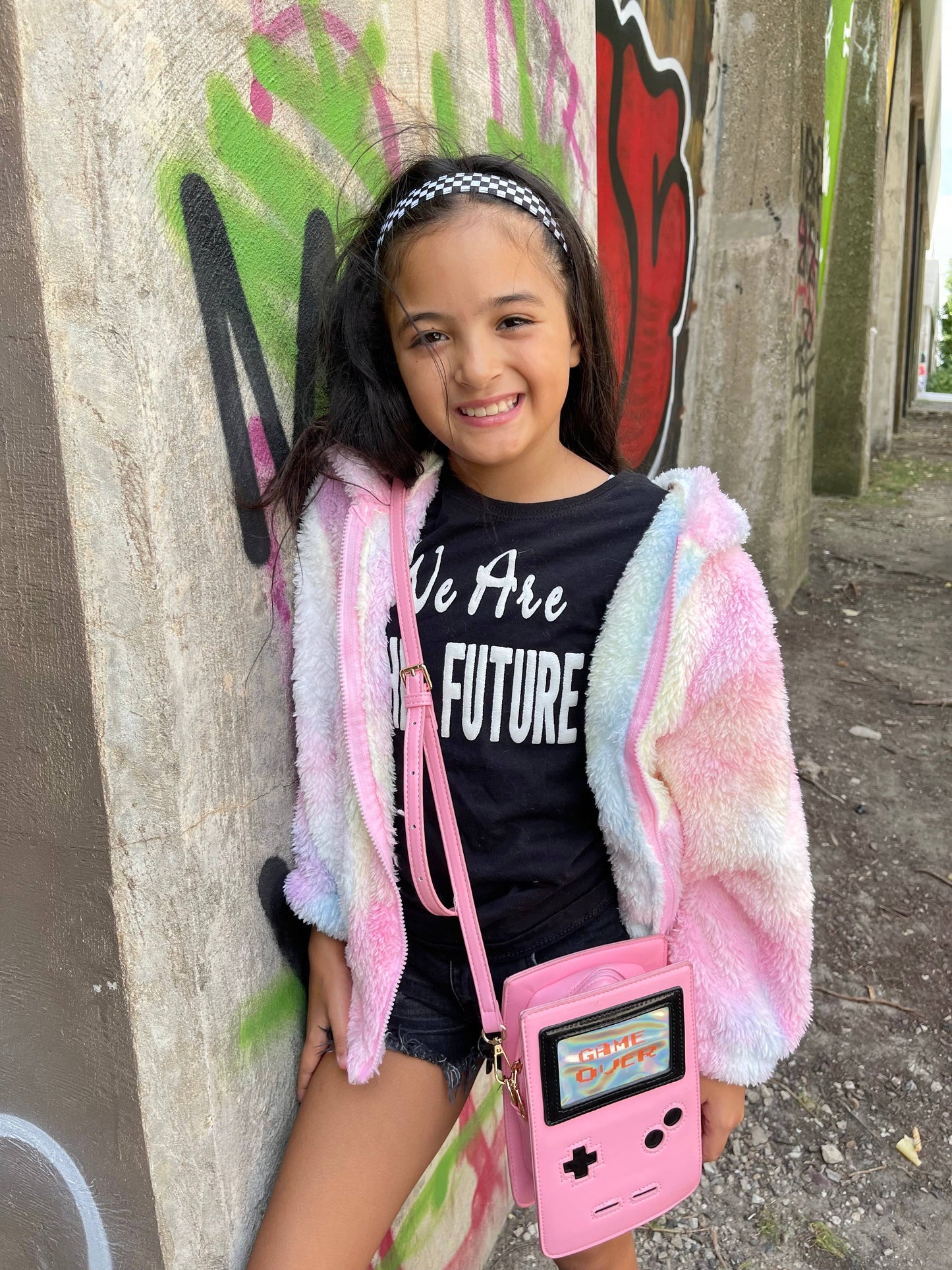 Retro 8-Bit Gamer Handbag - Pink
