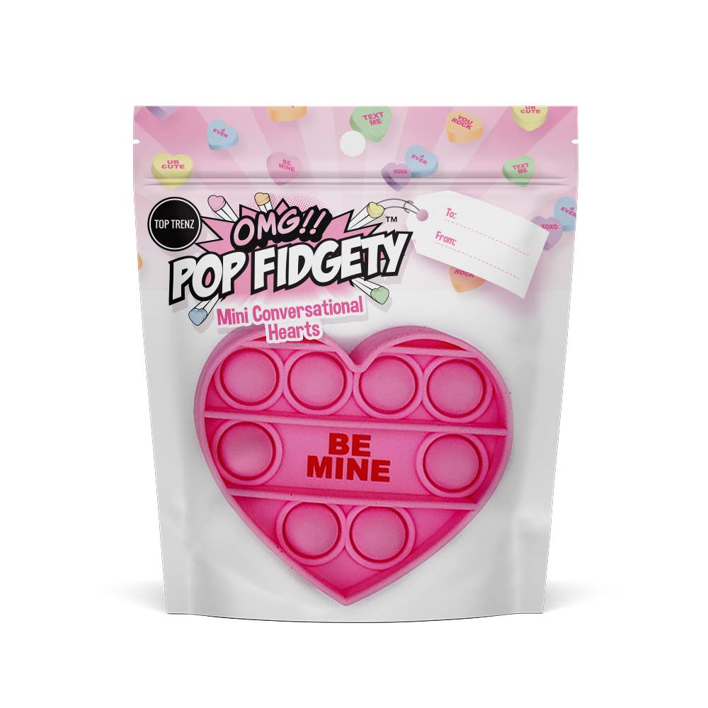 OMG!! Pop Fidgety Mini Conversation Valentine's Hearts