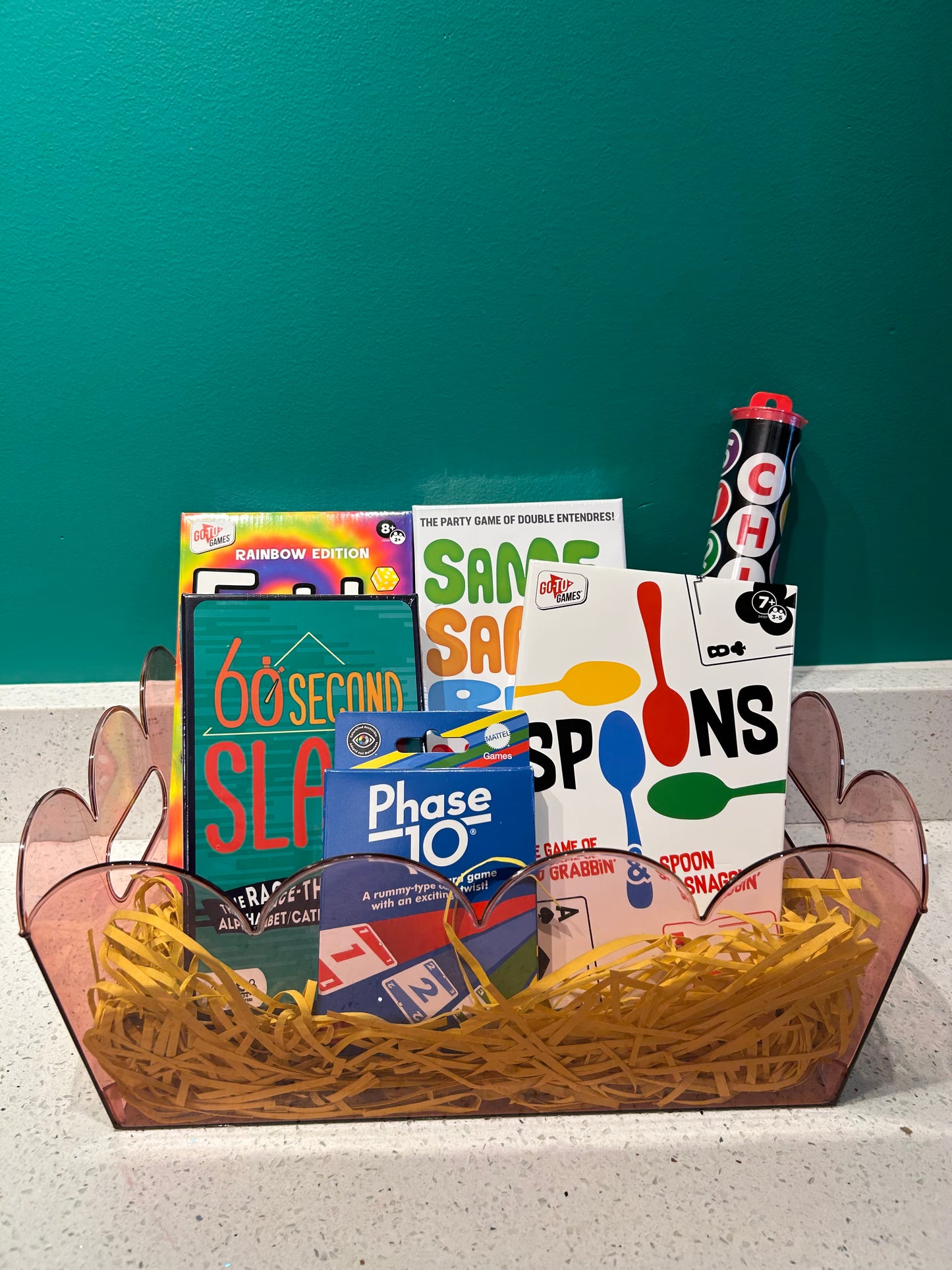 Family Game Night Gift Basket