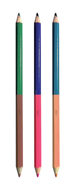 2 of a Kind Double-Ended Colored Pencils