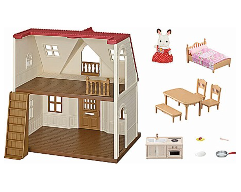 Calico Critters Red Roof Cozy Cottage Starter Home