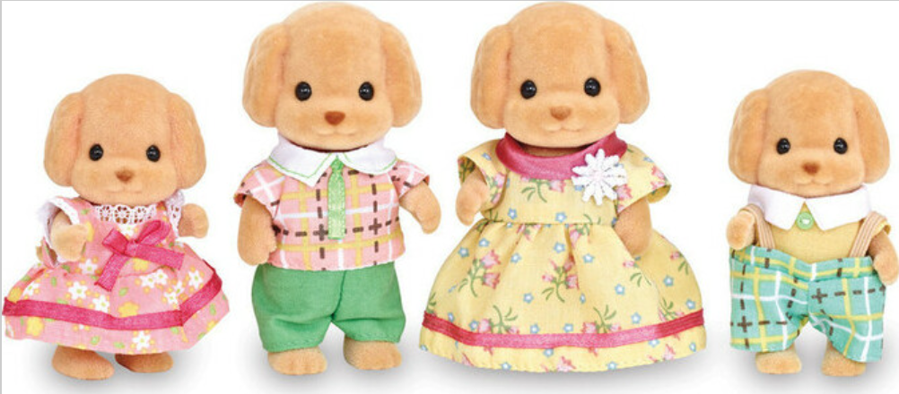 Calico Critters Toy Poodle Family