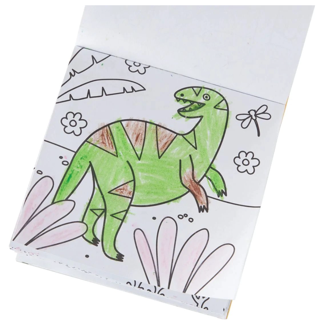 Carry-Along Coloring Book Set Dinoland