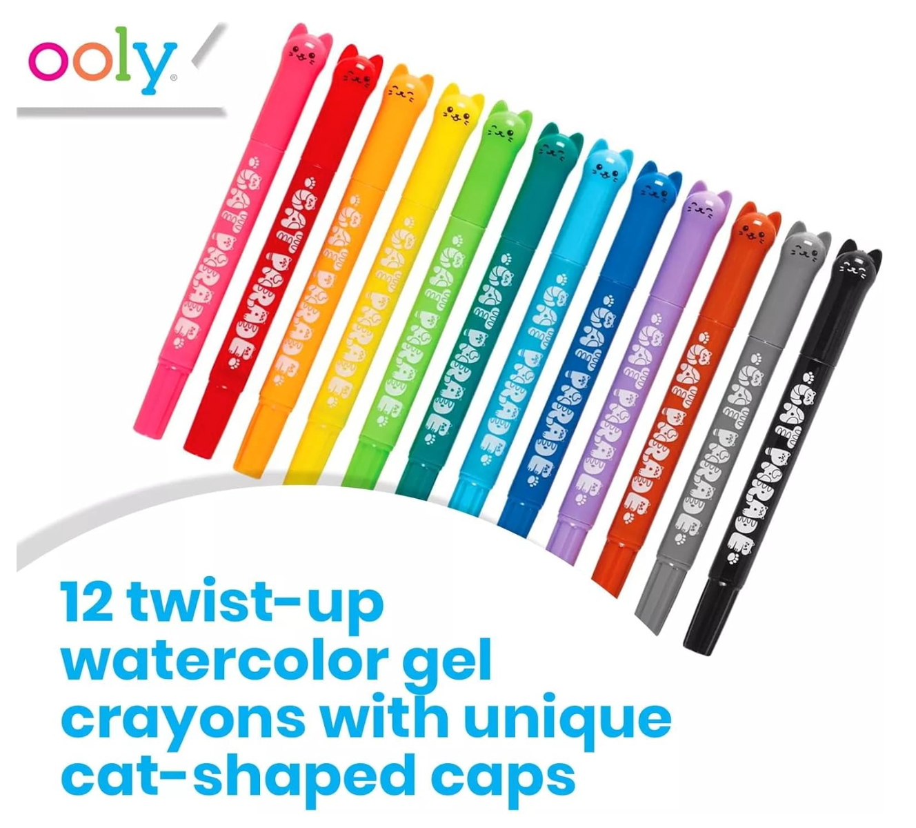 Cat Parade Twist-Up Watercolor Gel Crayons