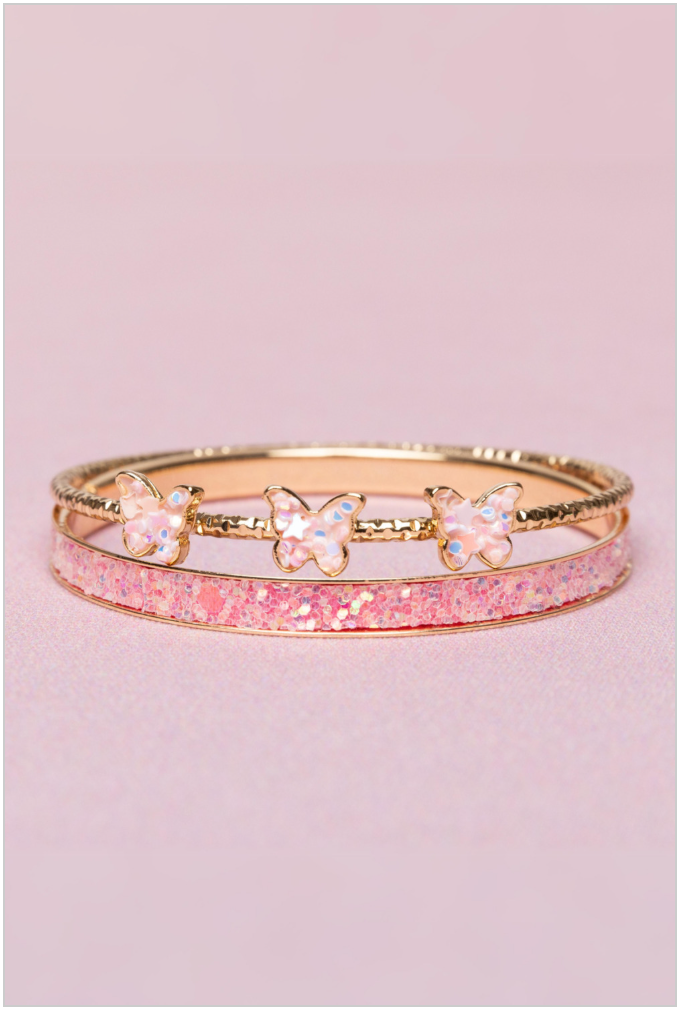 Boutique Chic Butterfly Bangles 2pcs