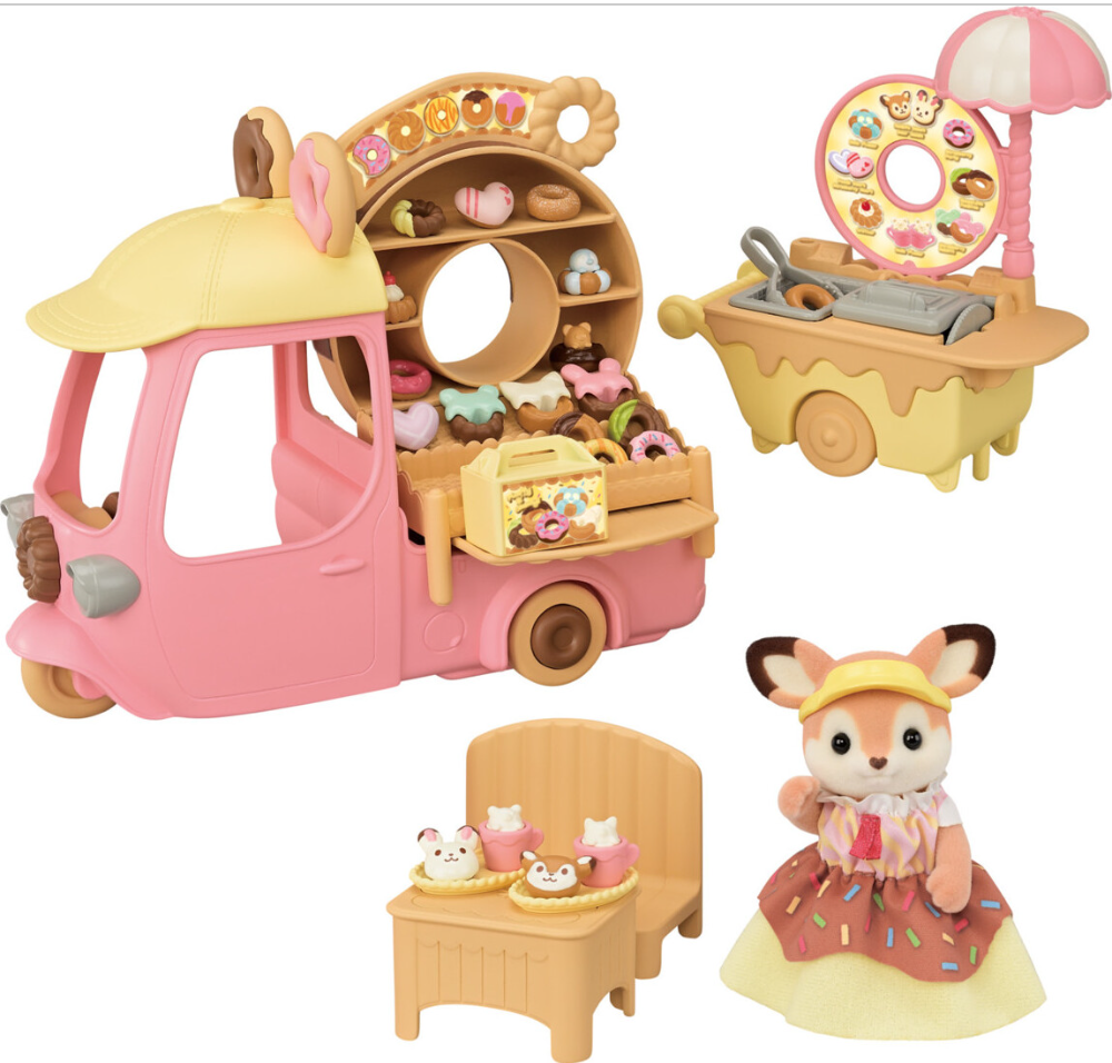 Calico Critters Dip Dip Donuts Wagon
