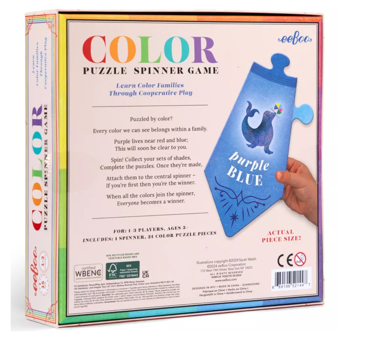Color Puzzle Spinner Game
