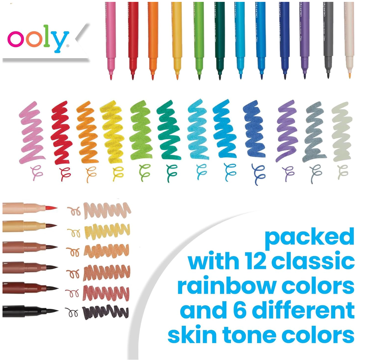 Color Together Brush & Fine Tip Double-Ended Markers