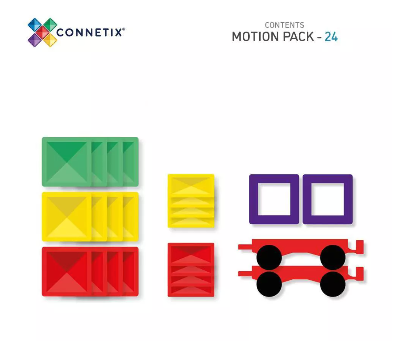 CONNETIX Rainbow Motion Pack 24 Pieces