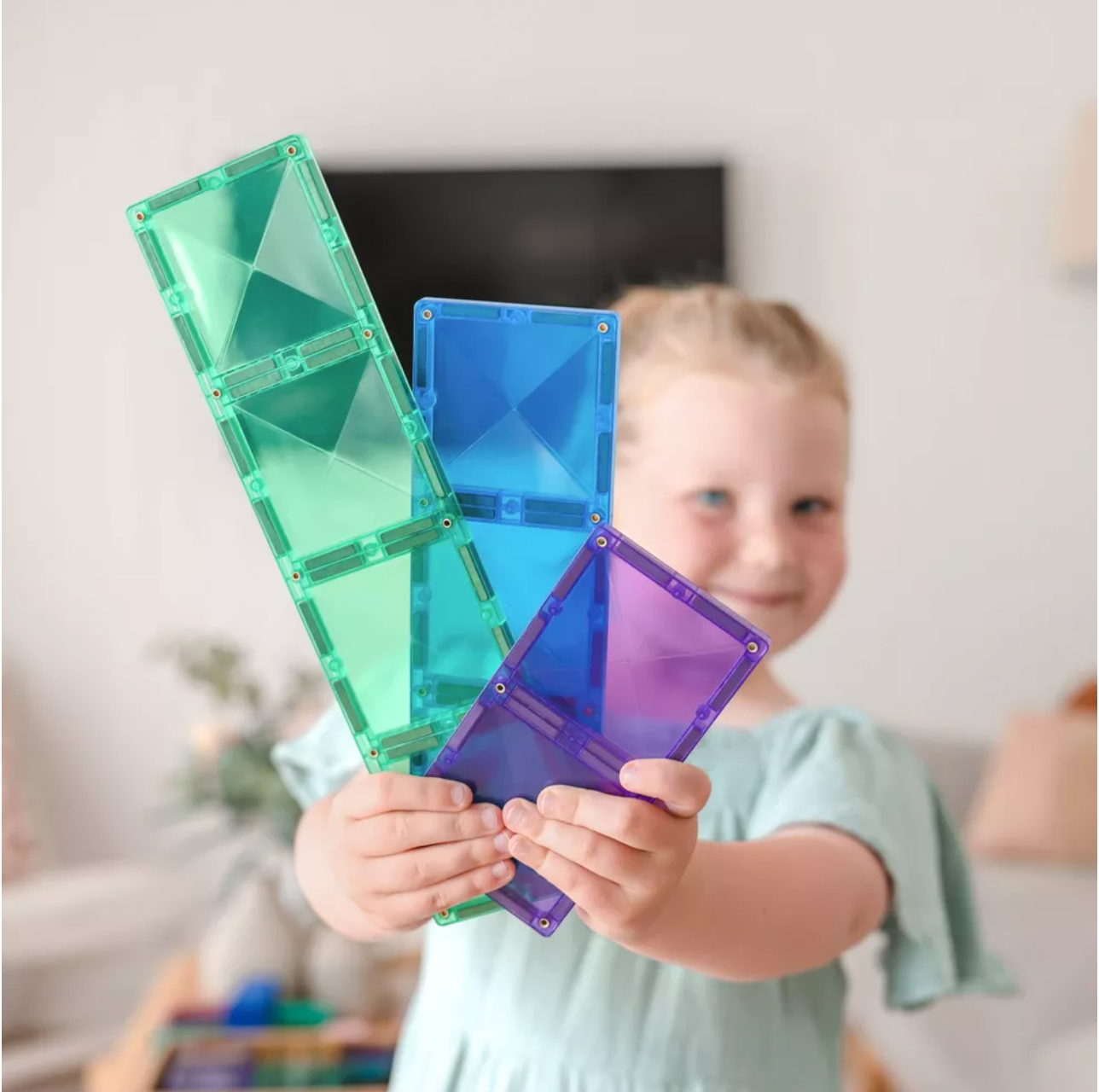 CONNETIX Rainbow Rectangle Pack 18 Pieces