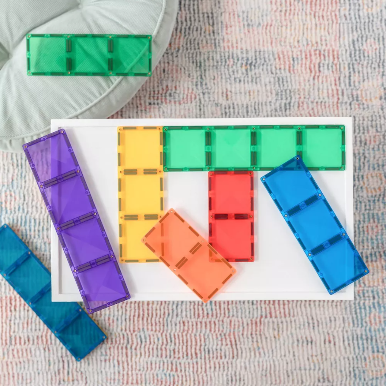 CONNETIX Rainbow Rectangle Pack 18 Pieces