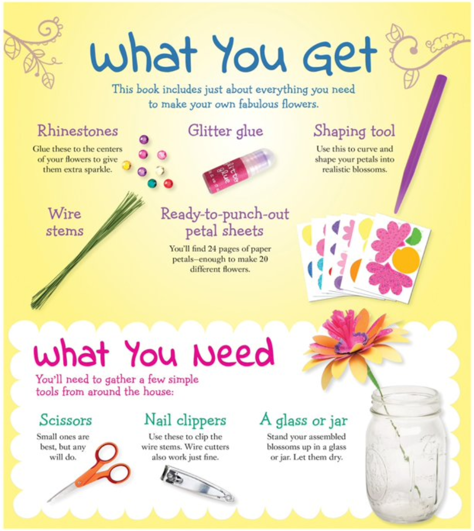 Fabulous Flowers Book and Activity Kit
