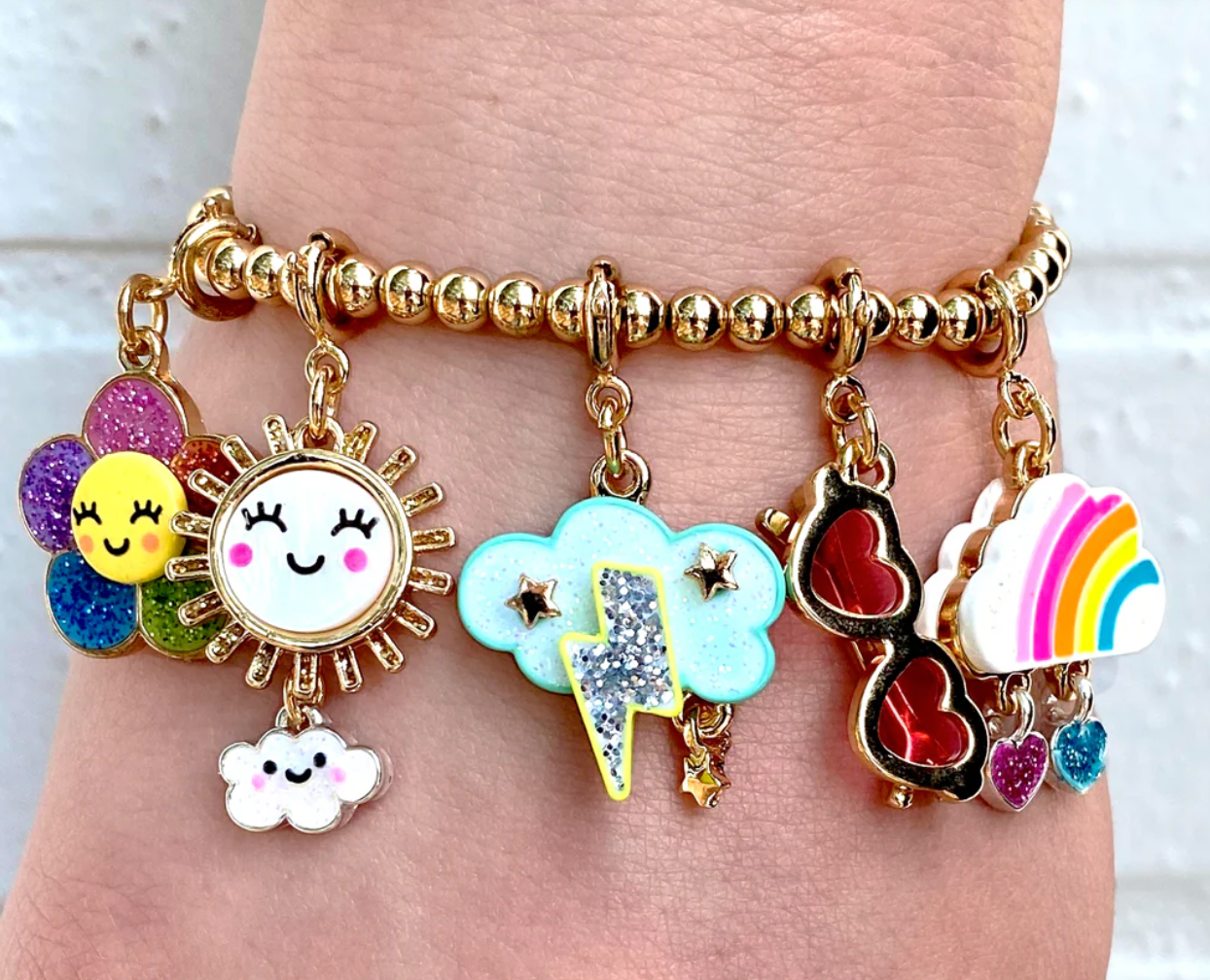 Gold Heart Sunglasses Charm