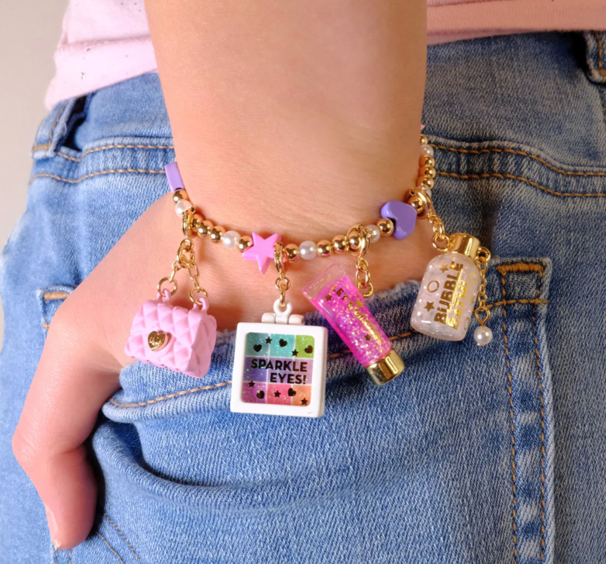 Gold Lip Gloss Charm