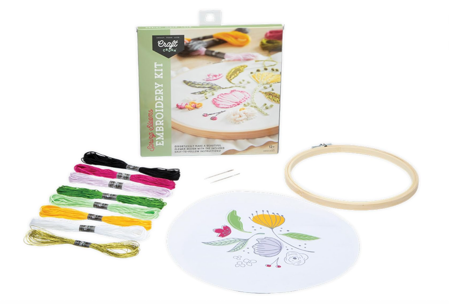 Craft Crush Spring Blooms Embroidery Kit