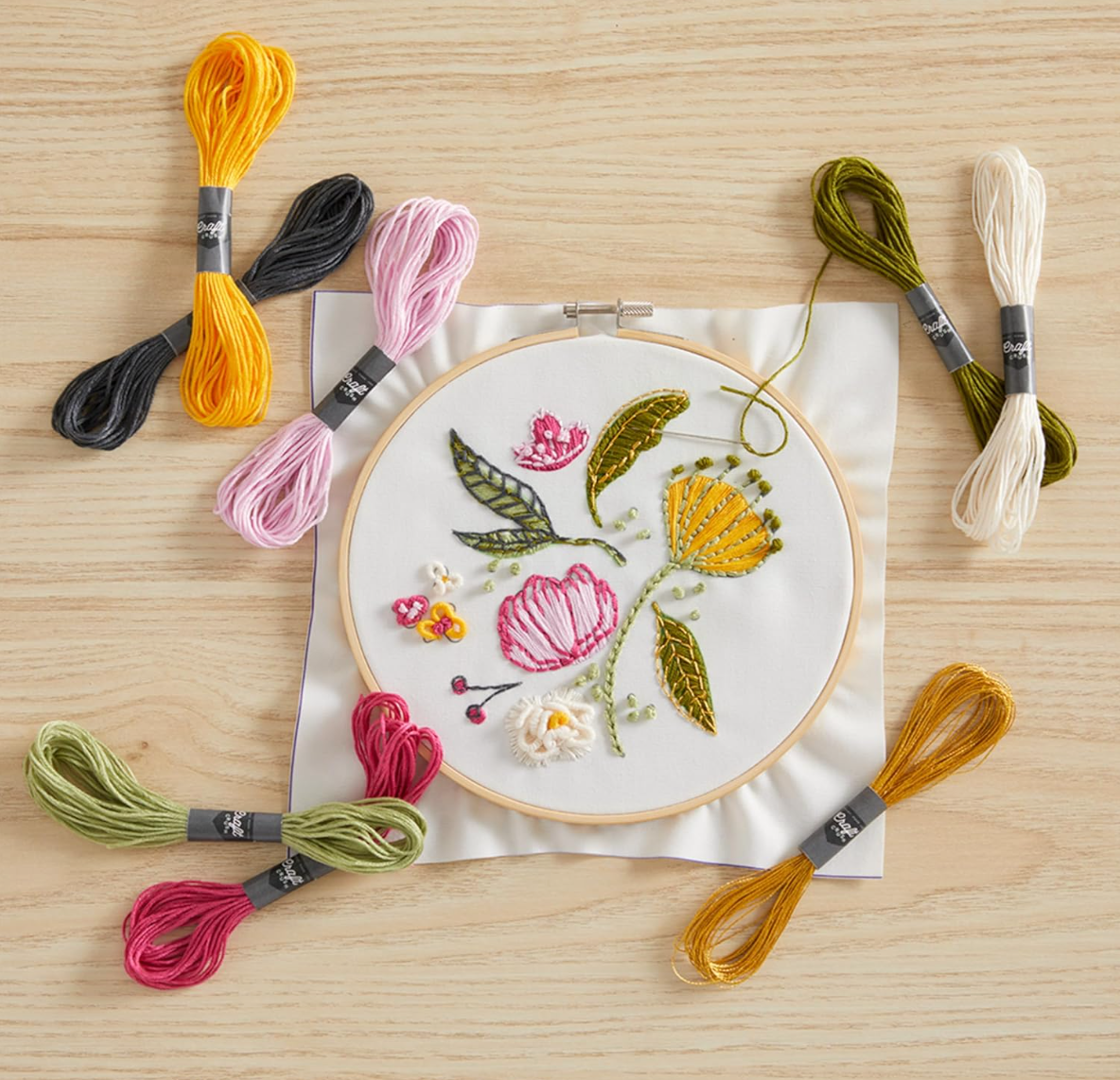 Craft Crush Spring Blooms Embroidery Kit