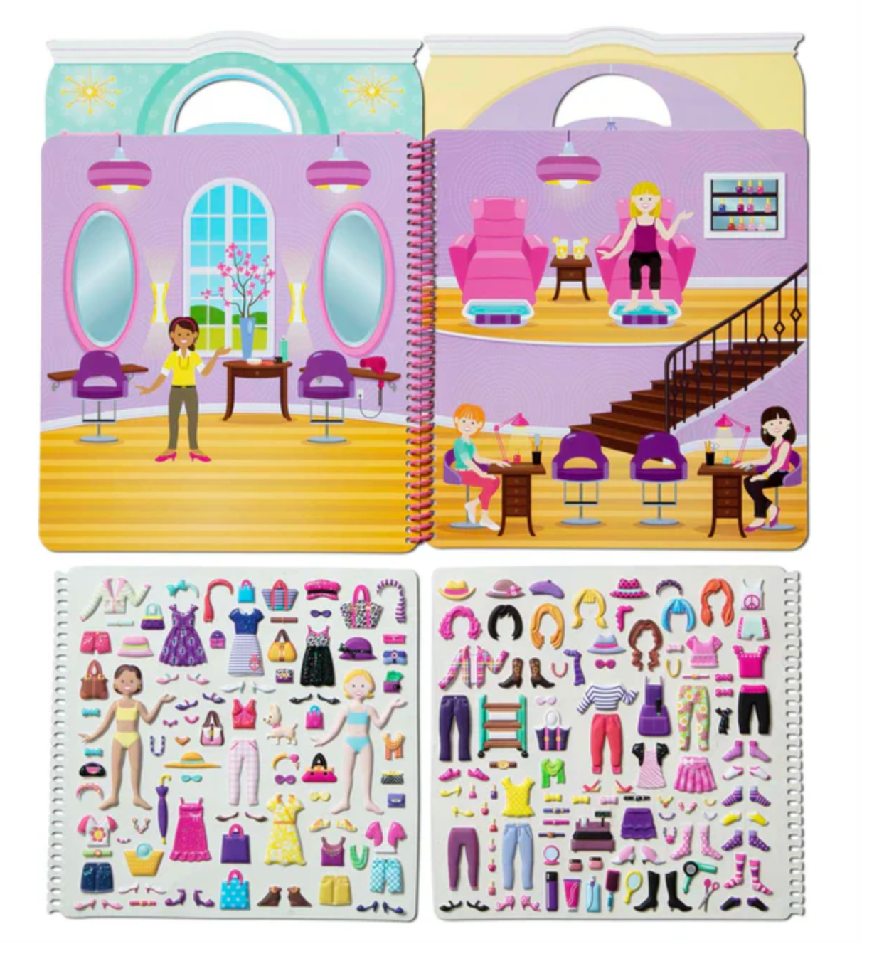 Deluxe Puffy Sticker Album - Day of Glamour