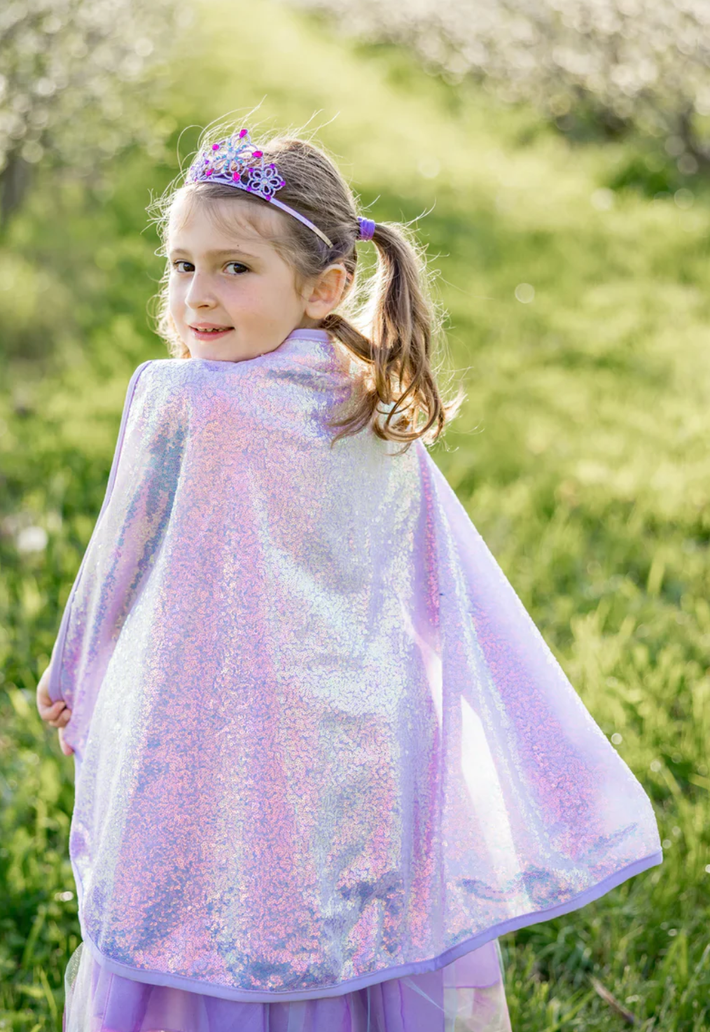 Lilac Sequins Cape
