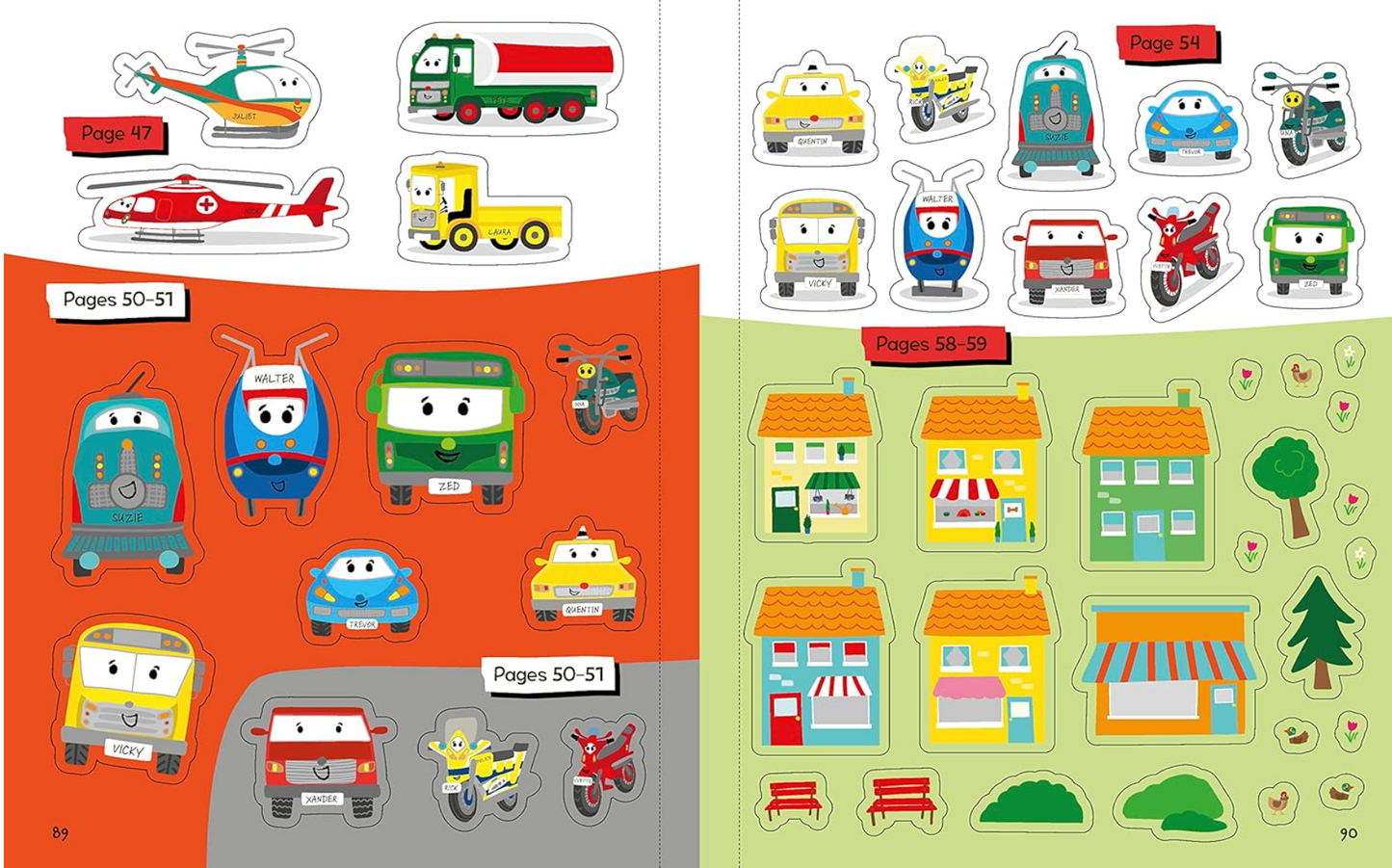 Boredom Busters: Things That Go Sticker Activity