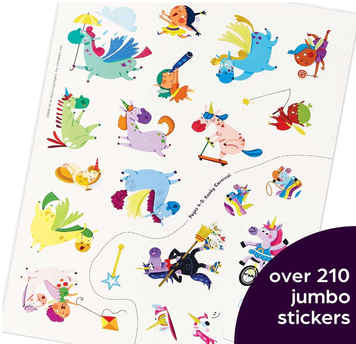 Giant Sticker Unicorn Fun