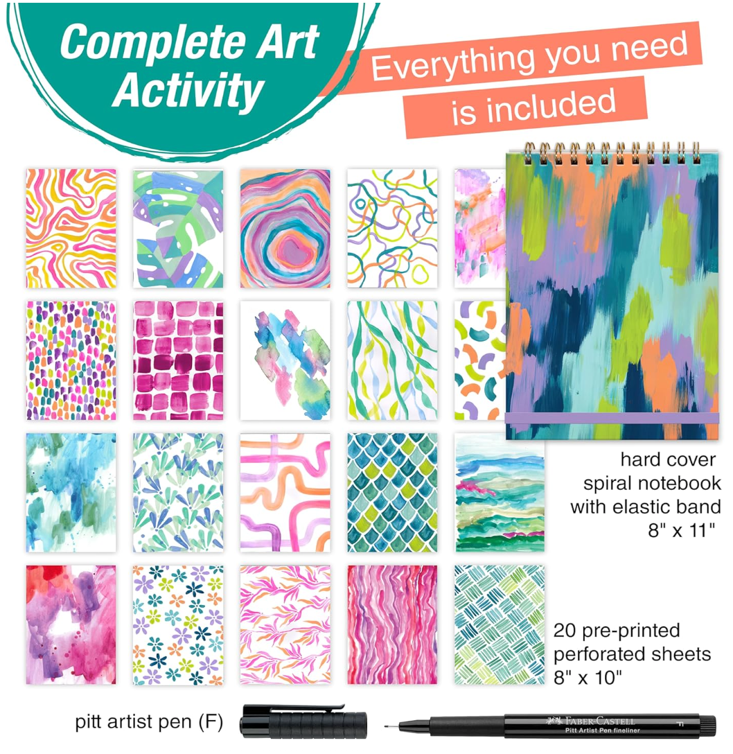 Reverse Coloring and Doodling Book - Brights Edition