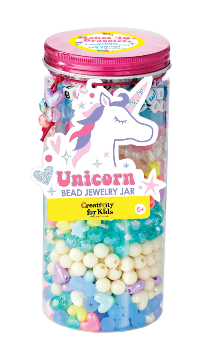 Bead Jewelry Jar - Unicorn