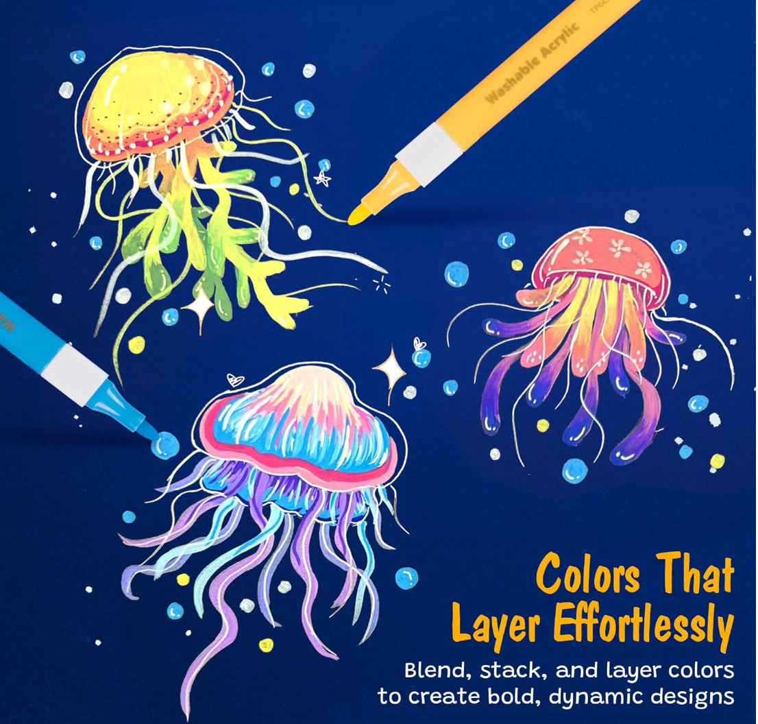 Magic Stix Washable Acrylic Markers 24 Pk.