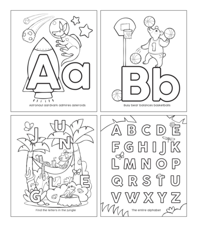 My First ABC Toddler Color-in Book