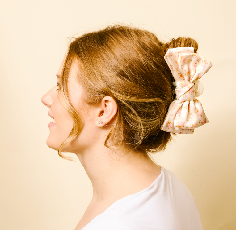 Satin Bow Clip - Endless Daydream