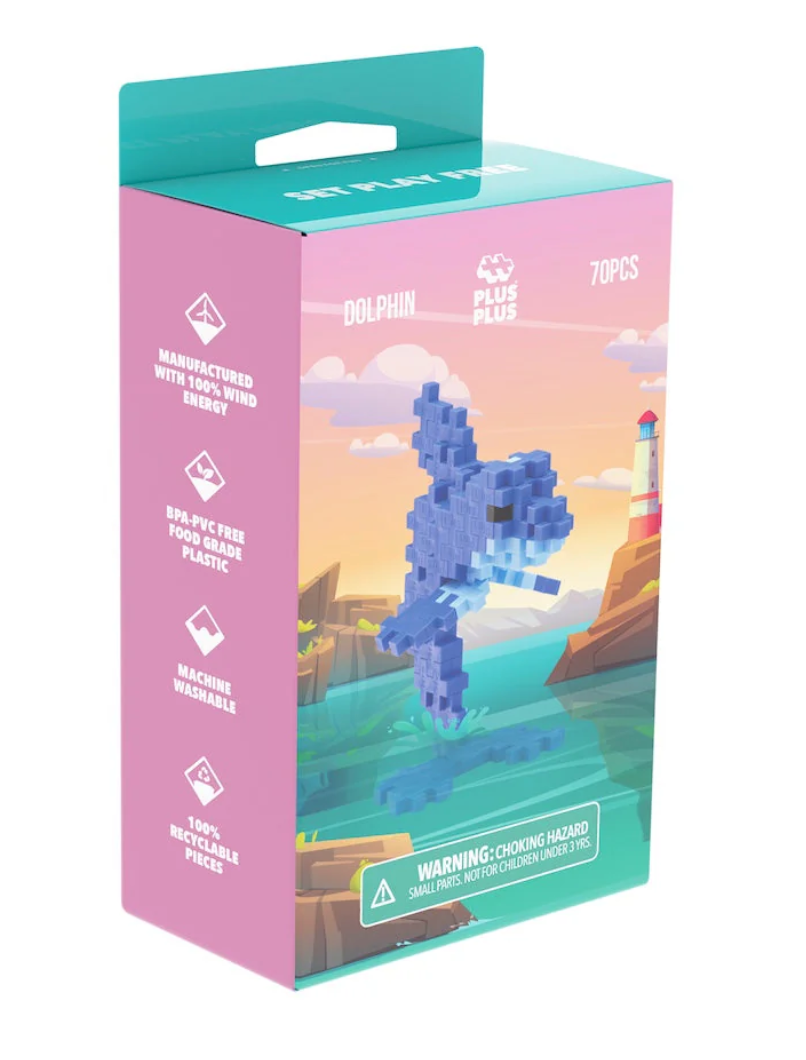 Plus Plus 24 Pc. Box - Dolphin