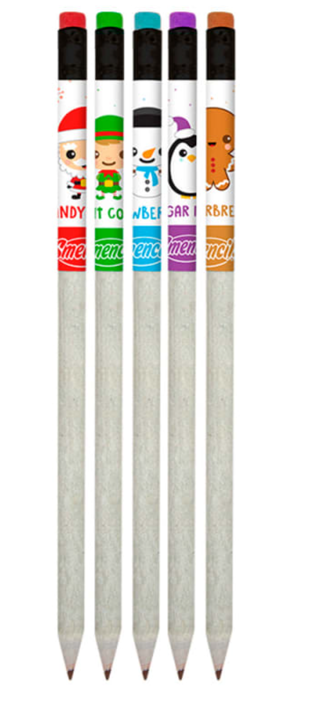 Holiday Smencils 5 Pack