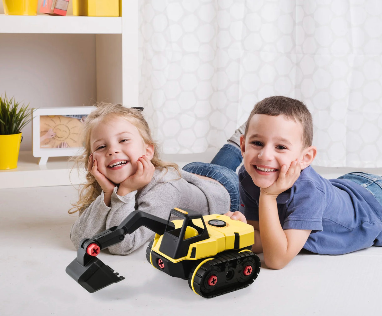 Red Toolbox Stanley Jr. Take Apart XL Excavator