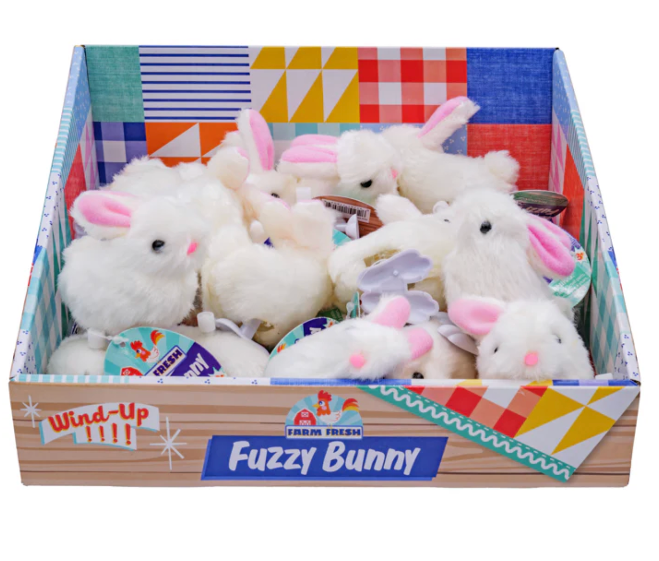 Farm Fresh Fuzzy Bunny Wind Up