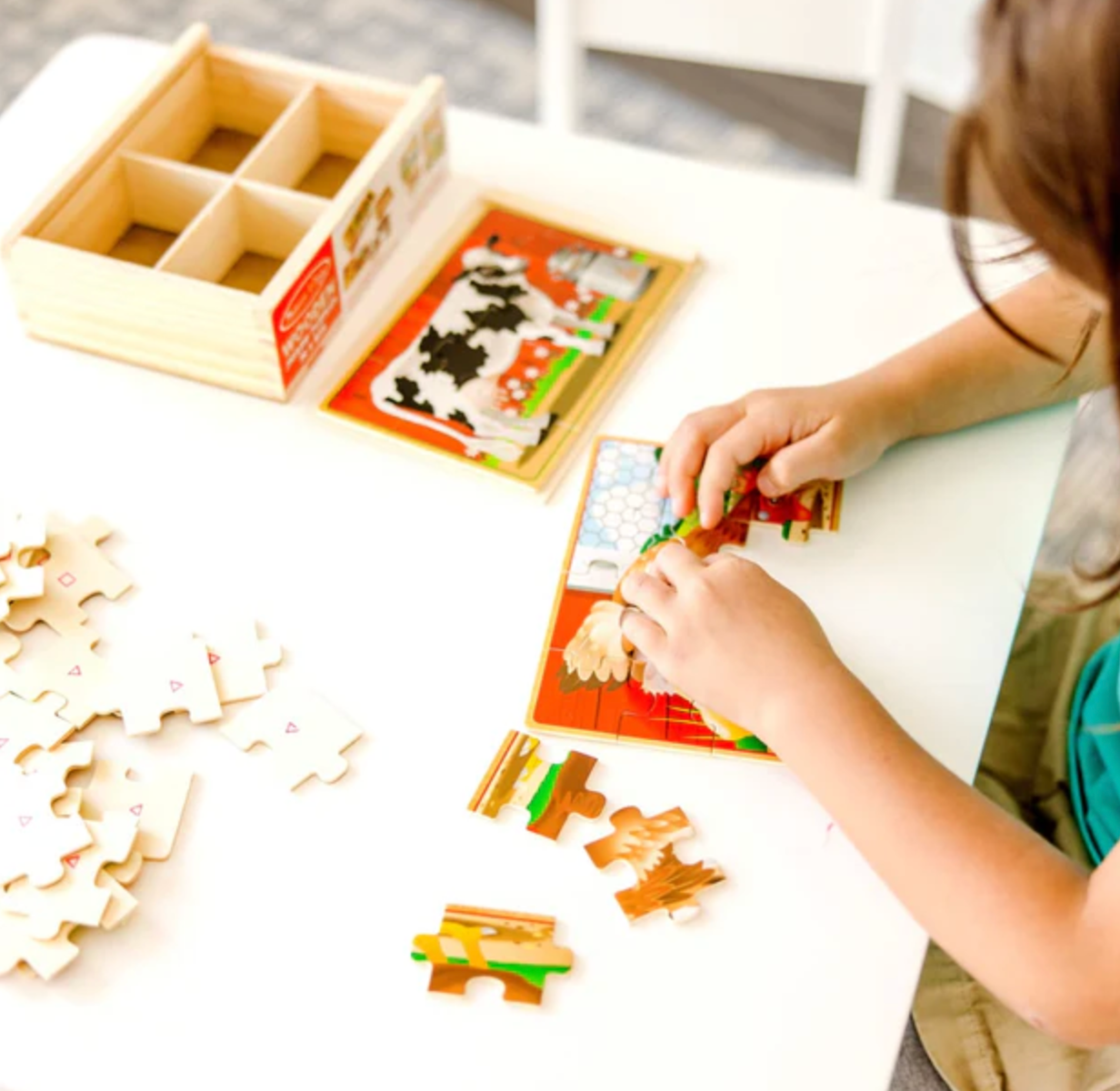 Farm Animal Puzzles in a Box