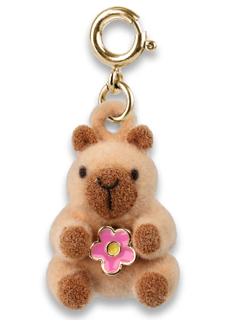 Gold Furry Capybara Charm