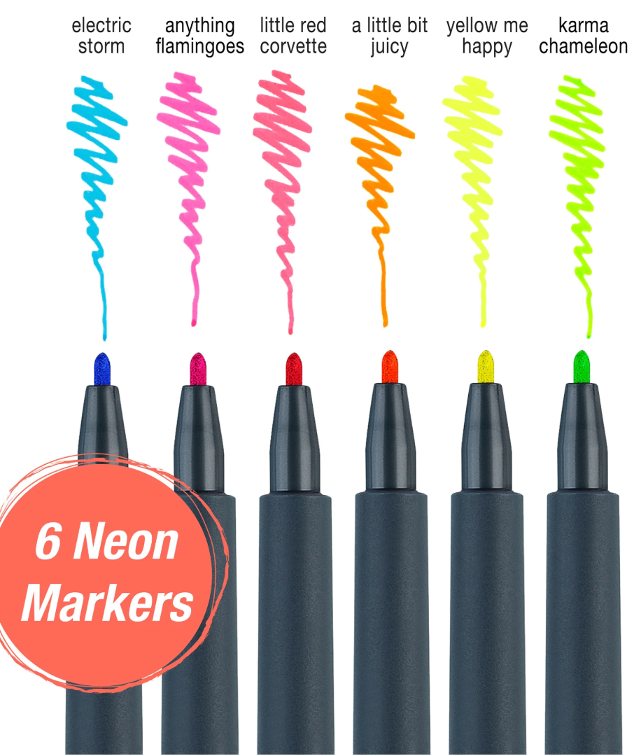 Neon Markers - 6 ct.