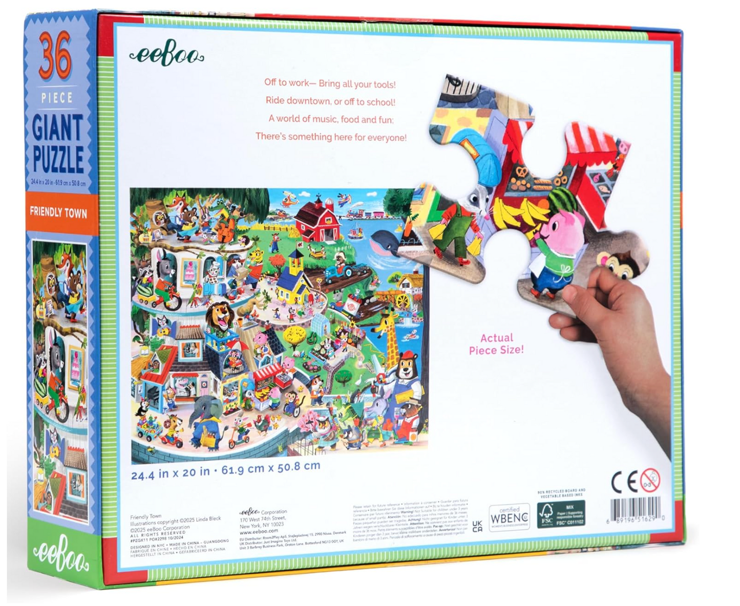 Friendly Town 36 pc Giant Puzzle