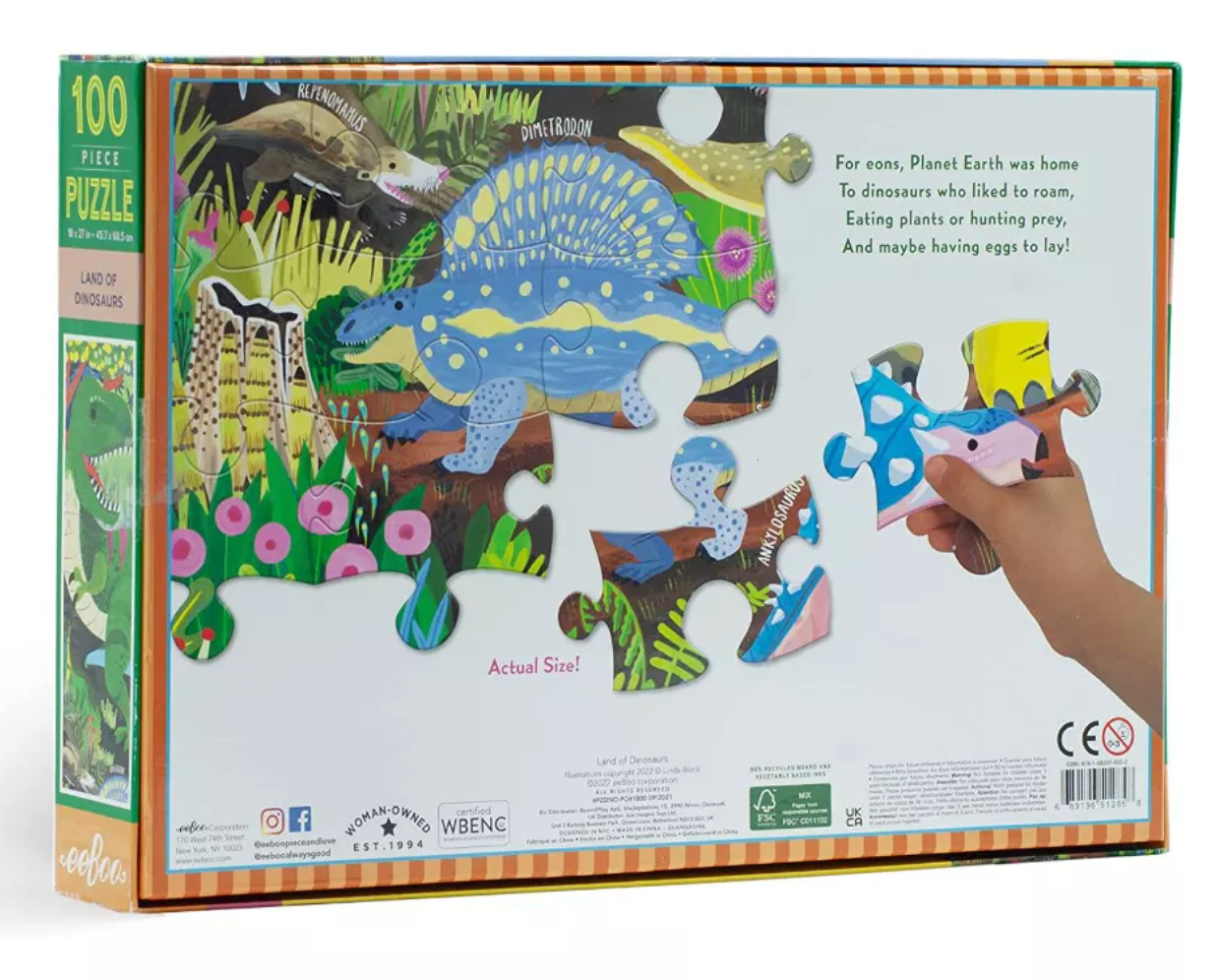 Land of Dinosaurs 100 pc. Puzzle