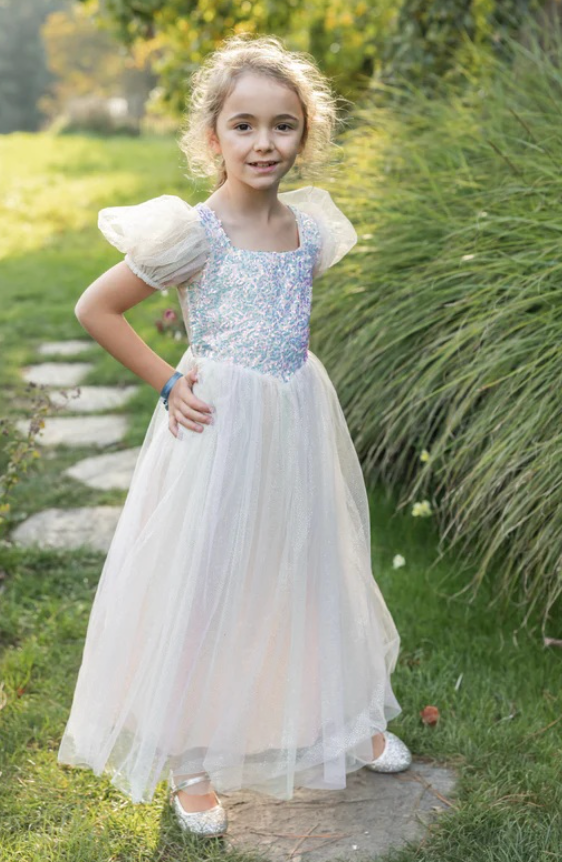 Rainbow Sherbert Sparkle Dress, Size 5-6