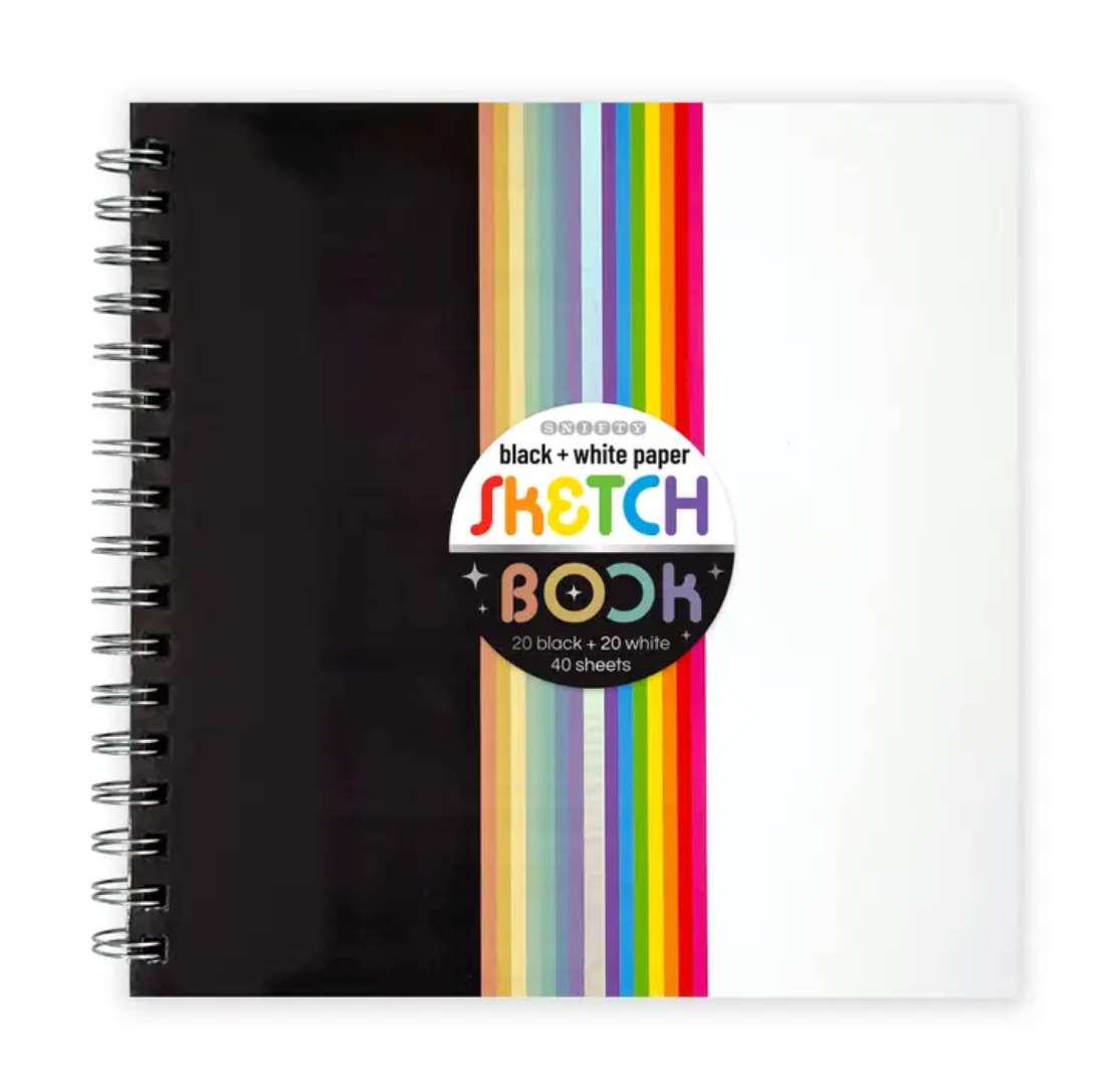 Black and White Paper Sketchbook