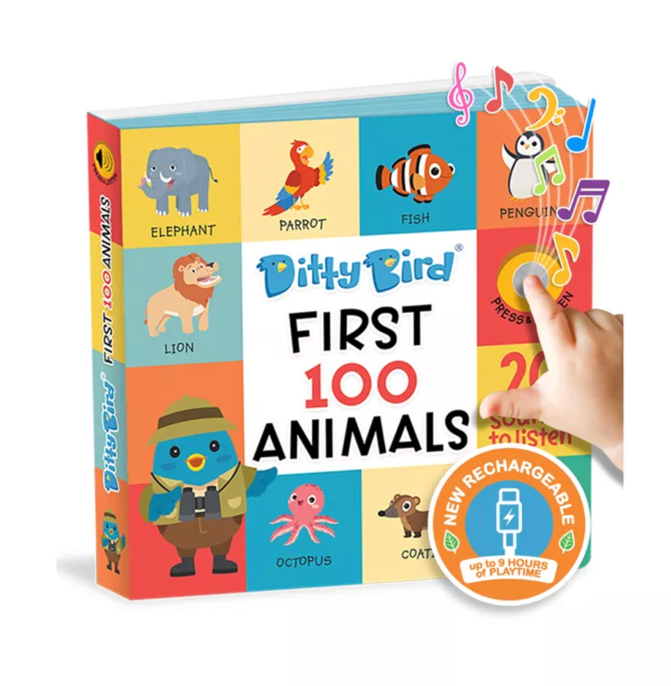 Ditty Bird Sound Book - First 100 Animals
