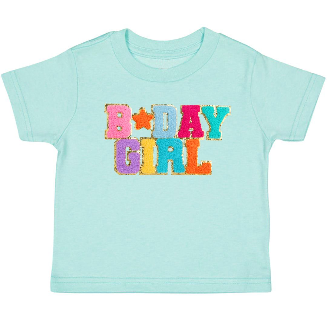 Birthday Girl Aqua T-Shirt 2T