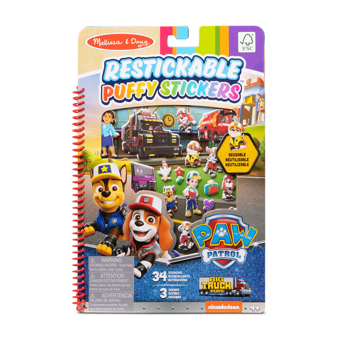 Paw Patrol Puffy Stickers - Big Truck Pups