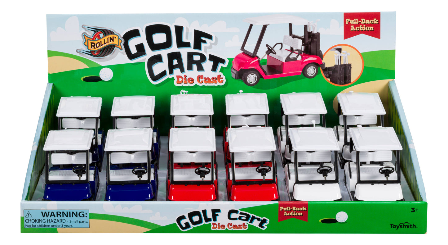 Diecast Rollin' Pull-Back Golf Cart
