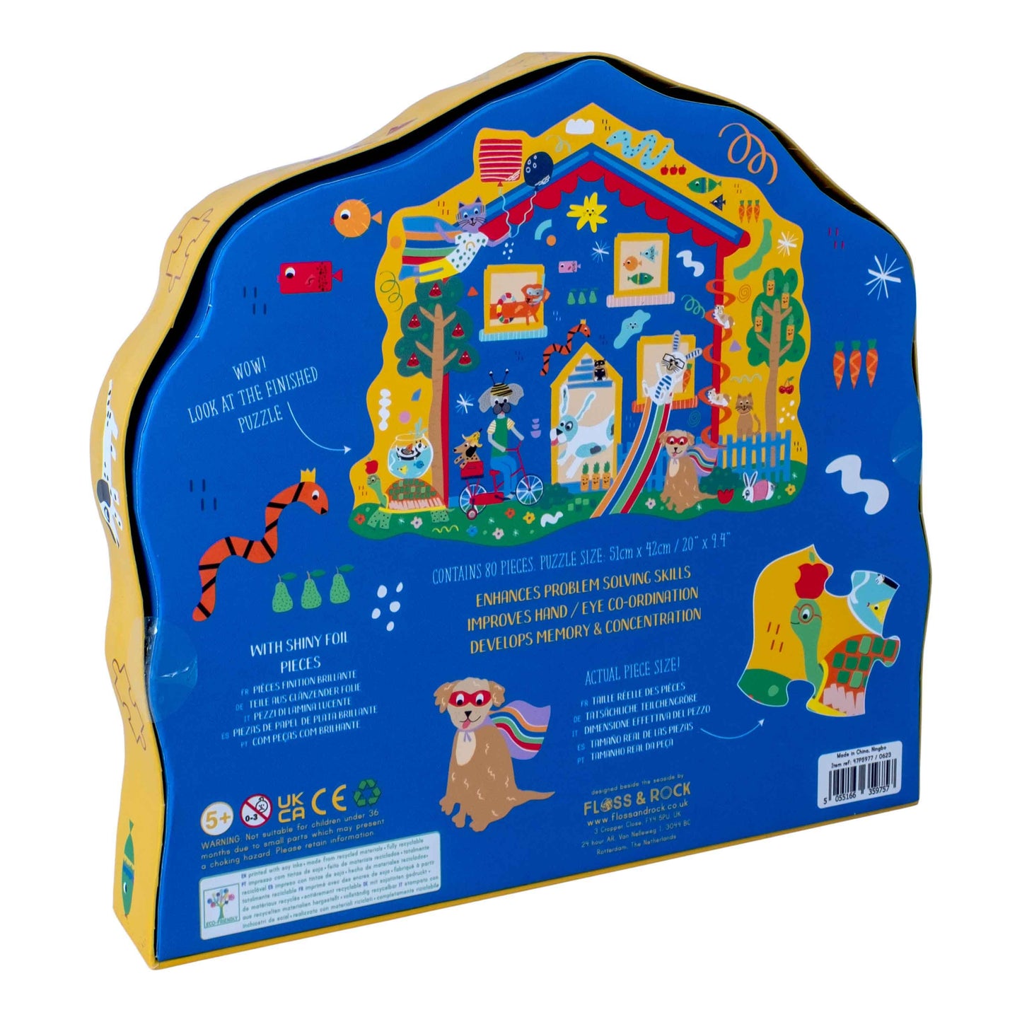 Pets 80pc Shaped Jigsaw Puzzle