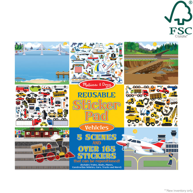 Reusable Sticker Pad Vehicles